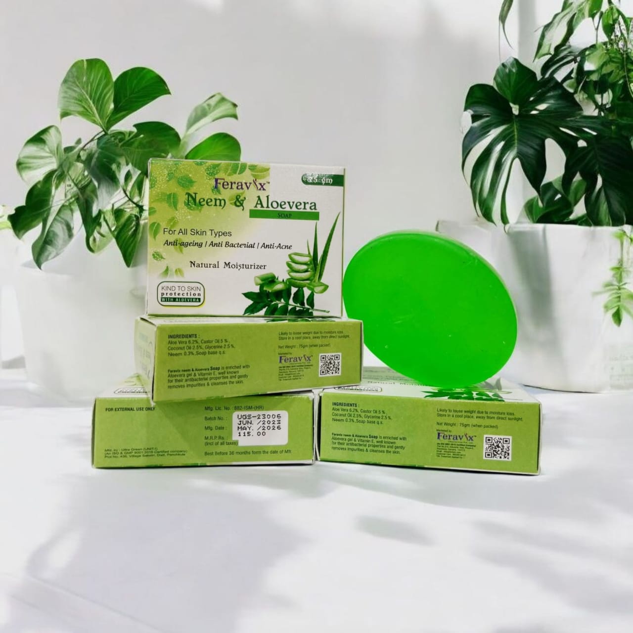 Feravix Neem and Aloe Vera Soap Bar